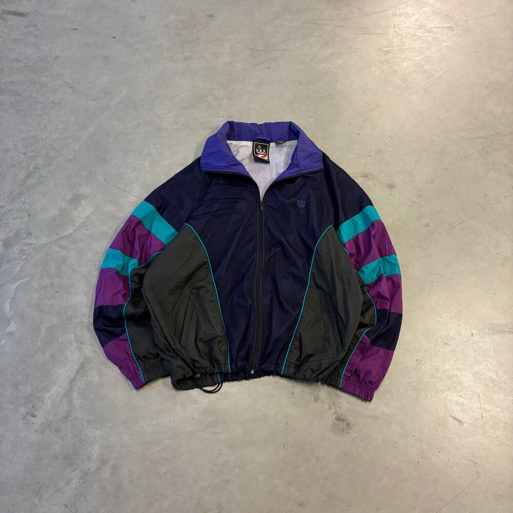 y2k vintage team USA windbreaker